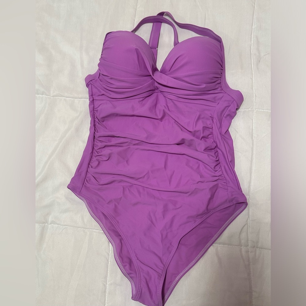 Shein purple swimsuit